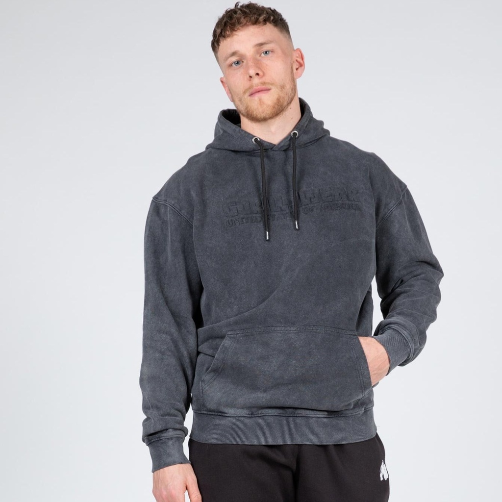 Crowley Men's Oversized Hoodie - Washed Gray