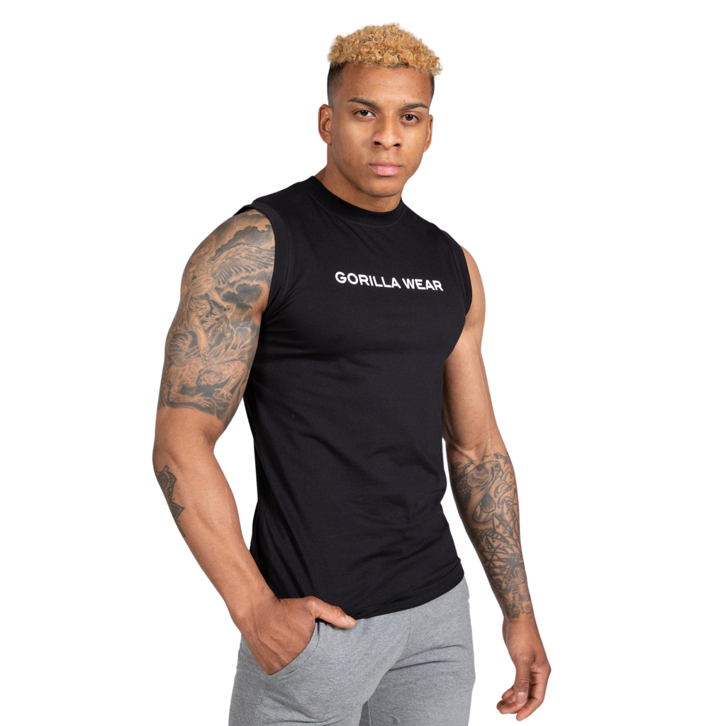 Sorrento Sleeveless T-Shirt - Black 