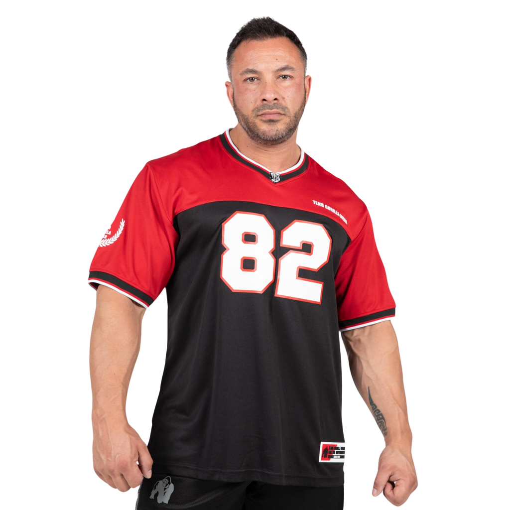 Trenton Football Jersey - Black/Red 