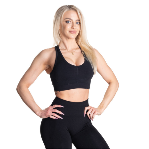 Scrunch Sport Bra, Black 