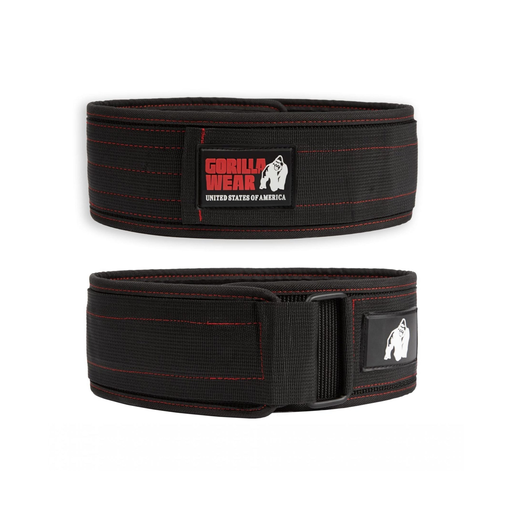 GW 4 Inch Nylon Belt black/red 